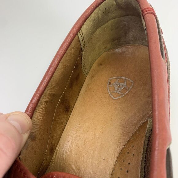 Ariat Giraffe Ruby Moc Loafer Leather Suede Fur Laces Slip On 10014141 Women 6.5 - Picture 14 of 14